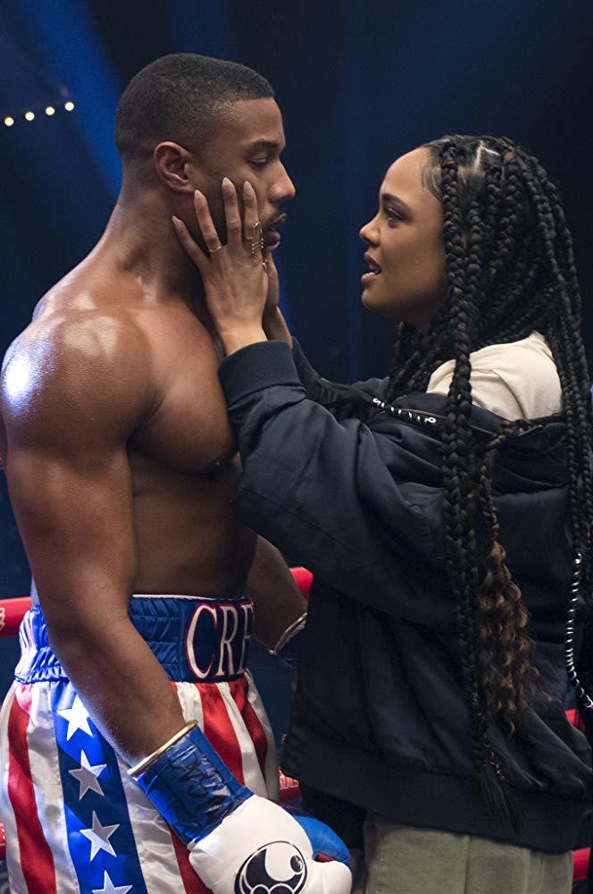 تسا تامسون و مایکل بی.جردن در فیلم سینمایی «کرید ۲» (Creed II)